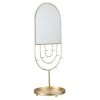 The Home Deco Factory Rangements Salle De Bain Porte-bijoux Avec Miroir Designration Doré -Rangements déco Soldes porte bijoux avec miroir designration dore