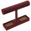 Wadiga Rangements à Bijoux Porte Bijoux En Velours Rouge Bordeaux -Rangements déco Soldes porte bijoux en velours rouge bordeaux