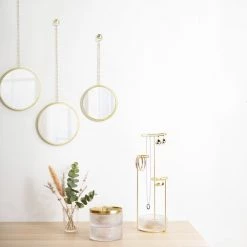 Umbra Rangements Salle De Bain Porte Bijoux Tesora Acier Transparent -Rangements déco Soldes porte bijoux tesora acier transparent 5