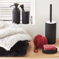 Guy Levasseur Rangements Salle De Bain Porte Brosse à Dents En Céramique Noir Et Blanc -Rangements déco Soldes porte brosse a dents en ceramique noir et blanc 2