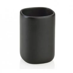 Wadiga Rangements Salle De Bain Porte Brosse à Dents En Céramique Noire