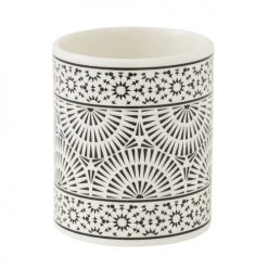 Guy Levasseur Rangements Salle De Bain Porte Brosse à Dents En Porcelaine Blanc Et Noir