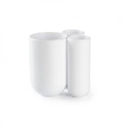 Umbra Rangements Salle De Bain Porte Brosses à Dents Touch Pvc Blanc