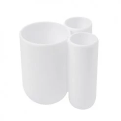 Umbra Rangements Salle De Bain Porte Brosses à Dents Touch Pvc Blanc -Rangements déco Soldes porte brosses a dents touch pvc blanc 4