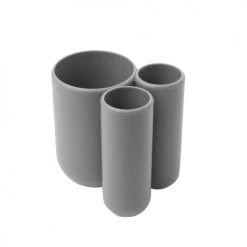 Umbra Rangements Salle De Bain Porte Brosses à Dents Touch Pvc Gris -Rangements déco Soldes porte brosses a dents touch pvc gris 2