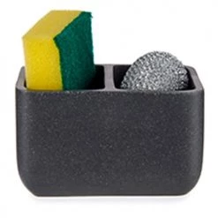 Wadiga Rangements Salle De Bain Porte éponges Double En Polyrésine Effet Pierre Grise -Rangements déco Soldes porte eponges double en polyresine effet pierre grise 2