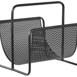 Beliani Porte-revues Et Caisses Porte-magazines En Acier Noir