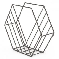 Umbra Porte-revues Et Caisses Porte Magazines Zina Métal Gris -Rangements déco Soldes porte magazines zina metal gris 4