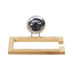 Compactor Rangements Salle De Bain Porte-papier Toilette à Ventouse En Bambou -Rangements déco Soldes porte papier toilette a ventouse en bambou 4