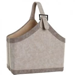 Wadiga Porte-revues Et Caisses Porte-revues à Poser En Similicuir Gris