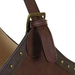 Wadiga Porte-revues Et Caisses Porte-revues à Poser En Similicuir Marron Foncé -Rangements déco Soldes porte revues a poser en similicuir marron fonce 2