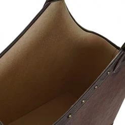Wadiga Porte-revues Et Caisses Porte-revues à Poser En Similicuir Marron Foncé -Rangements déco Soldes porte revues a poser en similicuir marron fonce 3