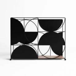 Potiron Paris Porte-revues Et Caisses Porte-revues En Bois Et Métal Noir -Rangements déco Soldes porte revues en bois et metal noir 4