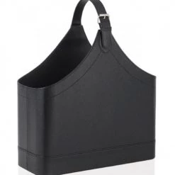 Wadiga Porte-revues Et Caisses Porte Revues En Cuir Noir