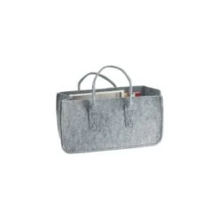 Present Time Porte-revues Et Caisses Porte Revues En Feutrine Noire -Rangements déco Soldes porte revues en feutrine grise