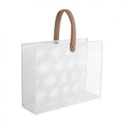 Present Time Porte-revues Et Caisses Porte Revues En Métal Blanc