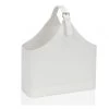 Wadiga Porte-revues Et Caisses Porte Revues En Similicuir Blanc -Rangements déco Soldes porte revues en similicuir blanc
