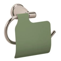 Rossignol Rangements Salle De Bain Porte-rouleau PH En Métal Blanc -Rangements déco Soldes porte rouleau ph en metal vert pistache