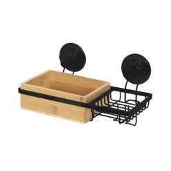 Compactor Rangements Salle De Bain Porte-savon à ventouse 27.3 X 15 x H.13.5 Cm