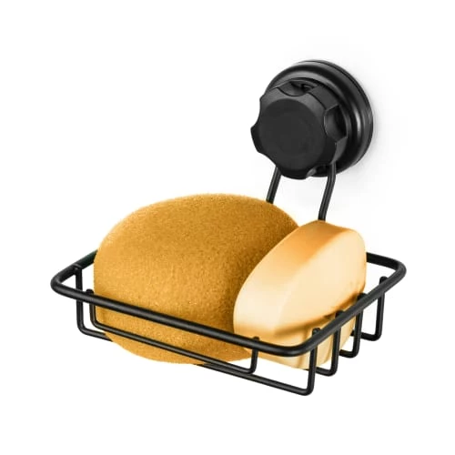 Compactor Rangements Salle De Bain Porte-savon à Ventouse Noir 6 Compactor Rangements Salle De Bain Porte-savon à Ventouse Noir – Image 4