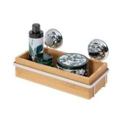 Compactor Rangements Salle De Bain Porte-savon En Bambou à Ventouse -Rangements déco Soldes porte savon en bambou a ventouse 3