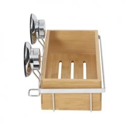 Compactor Rangements Salle De Bain Porte-savon En Bambou à Ventouse -Rangements déco Soldes porte savon en bambou a ventouse 5