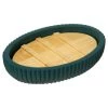 Five Simply Smart Rangements Salle De Bain Porte Savon Polyrésine Vert Pétrole Et Bambou - 12.5x9x2.5cm -Rangements déco Soldes porte savon polyresine vert petrole et bambou 12 5x9x2 5cm