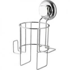 Compactor Rangements Salle De Bain Porte Sèche-cheveux à ventouse 15 X 13.6 X H.22.4 Cm