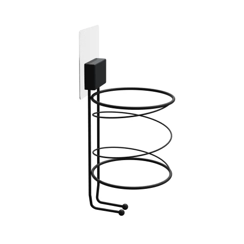 Compactor Rangements Salle De Bain Porte Sèche-cheveux Auto-adhésif 11 X 10.5 X H.25 Cm 4 Compactor Rangements Salle De Bain Porte Sèche-cheveux Auto-adhésif 11 X 10.5 X H.25 Cm – Image 2