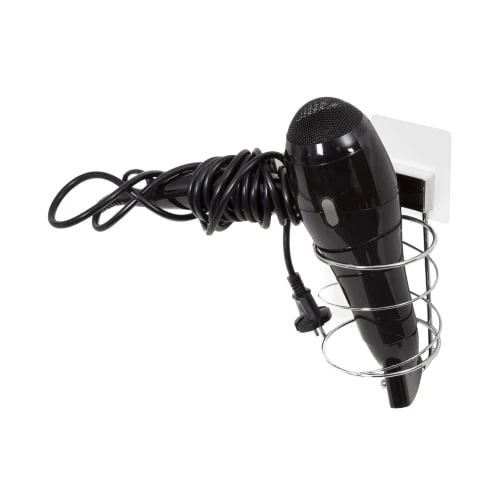 Compactor Rangements Salle De Bain Porte Sèche-cheveux Auto-adhésif 11 X 10.5 X H.25 Cm 6 Compactor Rangements Salle De Bain Porte Sèche-cheveux Auto-adhésif 11 X 10.5 X H.25 Cm – Image 4