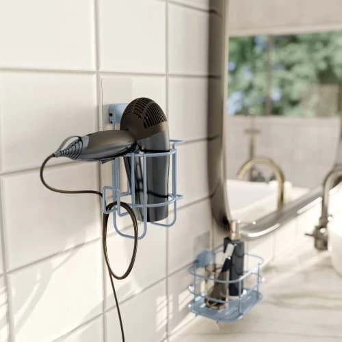 Compactor Rangements Salle De Bain Porte Sèche-cheveux Auto-adhésif 17x13,5xH26cm 6 Compactor Rangements Salle De Bain Porte Sèche-cheveux Auto-adhésif 17x13,5xH26cm – Image 4