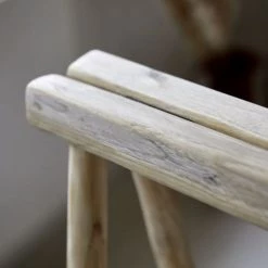 Tikamoon Rangements Salle De Bain Porte Serviette Double En Teck Massif -Rangements déco Soldes porte serviette double en teck massif 2