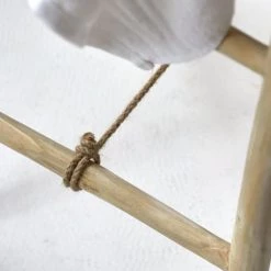 Tikamoon Rangements Salle De Bain Porte Serviette Double En Teck Massif -Rangements déco Soldes porte serviette double en teck massif 3