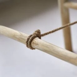 Tikamoon Rangements Salle De Bain Porte Serviette Double En Teck Massif -Rangements déco Soldes porte serviette double en teck massif 4