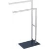 Guy Levasseur Rangements Salle De Bain Porte Serviette Double Sur Pied Gris -Rangements déco Soldes porte serviette double sur pied gris