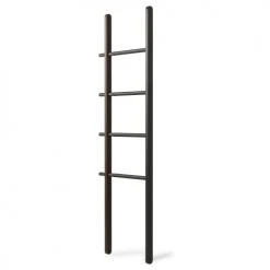 Umbra Rangements Salle De Bain Porte Serviette échelle Extensible Noir/noyer -Rangements déco Soldes porte serviette echelle extensible noir noyer 4