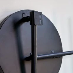 Tikamoon Rangements Salle De Bain Porte Serviette En Métal Avec Miroir -Rangements déco Soldes porte serviette en metal avec miroir 4