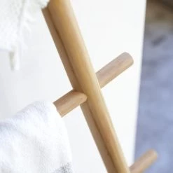 Tikamoon Rangements Salle De Bain Porte Serviette En Teck Massif -Rangements déco Soldes porte serviette en teck massif 17