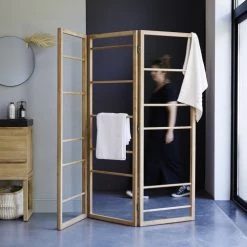 Tikamoon Rangements Salle De Bain Porte Serviette En Teck Massif