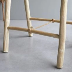 Tikamoon Rangements Salle De Bain Porte Serviette Simple En Teck Massif -Rangements déco Soldes porte serviette simple en teck massif 2