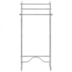 Beliani Rangements Salle De Bain Porte-serviettes 27 X 90 Cm Gris -Rangements déco Soldes porte serviettes 27 x 90 cm gris 2
