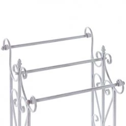 Beliani Rangements Salle De Bain Porte-serviettes 27 X 90 Cm Gris -Rangements déco Soldes porte serviettes 27 x 90 cm gris 3