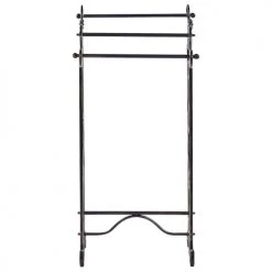 Beliani Rangements Salle De Bain Porte-serviettes 27 X 90 Cm Noir -Rangements déco Soldes porte serviettes 27 x 90 cm noir 2