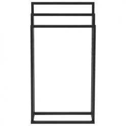 Beliani Rangements Salle De Bain Porte-serviettes 45 X 84 Cm Noir -Rangements déco Soldes porte serviettes 45 x 84 cm noir 2