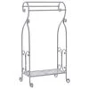 Beliani Rangements Salle De Bain Porte-serviettes 49 X 91 Cm Gris