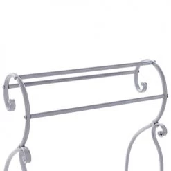 Beliani Rangements Salle De Bain Porte-serviettes 49 X 91 Cm Gris -Rangements déco Soldes porte serviettes 49 x 91 cm gris 3