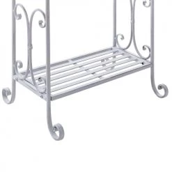 Beliani Rangements Salle De Bain Porte-serviettes 49 X 91 Cm Gris -Rangements déco Soldes porte serviettes 49 x 91 cm gris 4