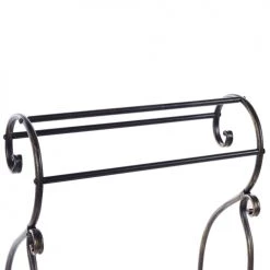 Beliani Rangements Salle De Bain Porte-serviettes 49 X 91 Cm Noir -Rangements déco Soldes porte serviettes 49 x 91 cm noir 3