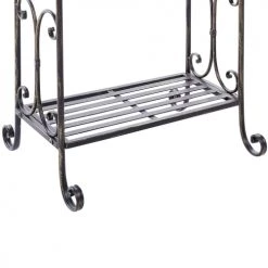 Beliani Rangements Salle De Bain Porte-serviettes 49 X 91 Cm Noir -Rangements déco Soldes porte serviettes 49 x 91 cm noir 4