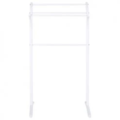 Beliani Rangements Salle De Bain Porte-serviettes 51 X 91 Cm Blanc -Rangements déco Soldes porte serviettes 51 x 91 cm blanc 2
